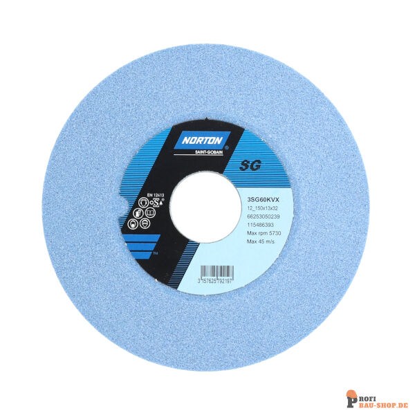 nortonschleifmittel/NORTON_schleifmittel_66253050239 12 Dish Wheel Tool Room-Norton 3SG-150x13x32_3.2_86x9-3SG60KVX_182807